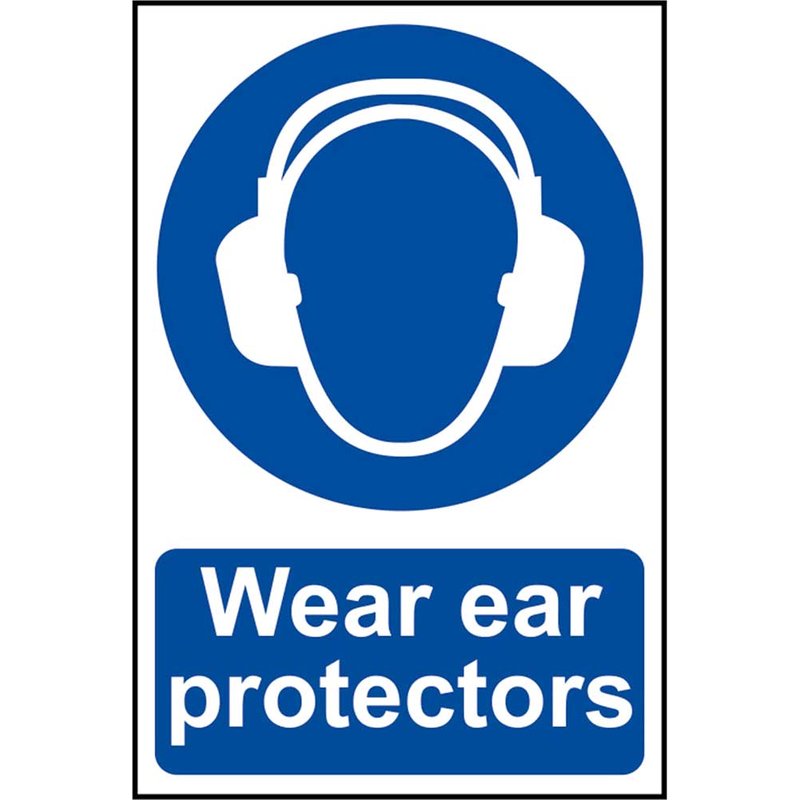 Scan Wear Ear Protectors - PVC Sign 200 x 300mm 0005