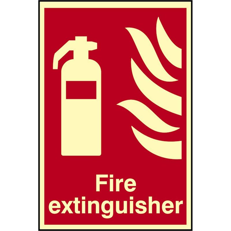 Scan Fire Extinguisher Photoluminescent - 200 x 300mm 1571