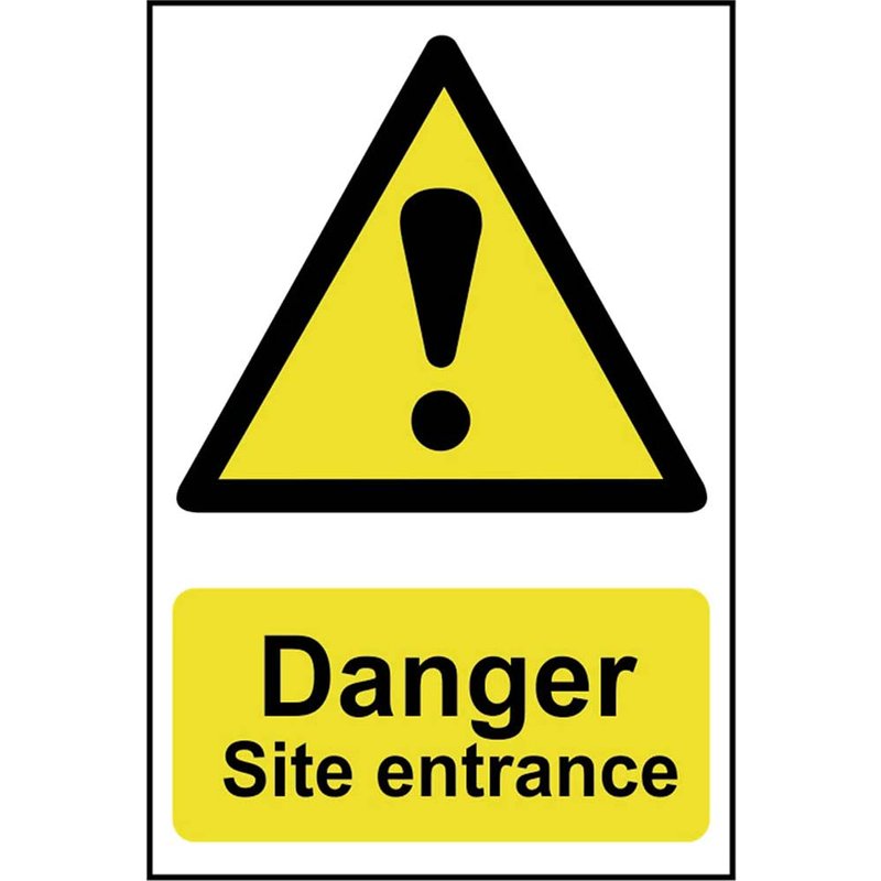 Scan Danger Site Entrance - PVC Sign 400 x 600mm 4102