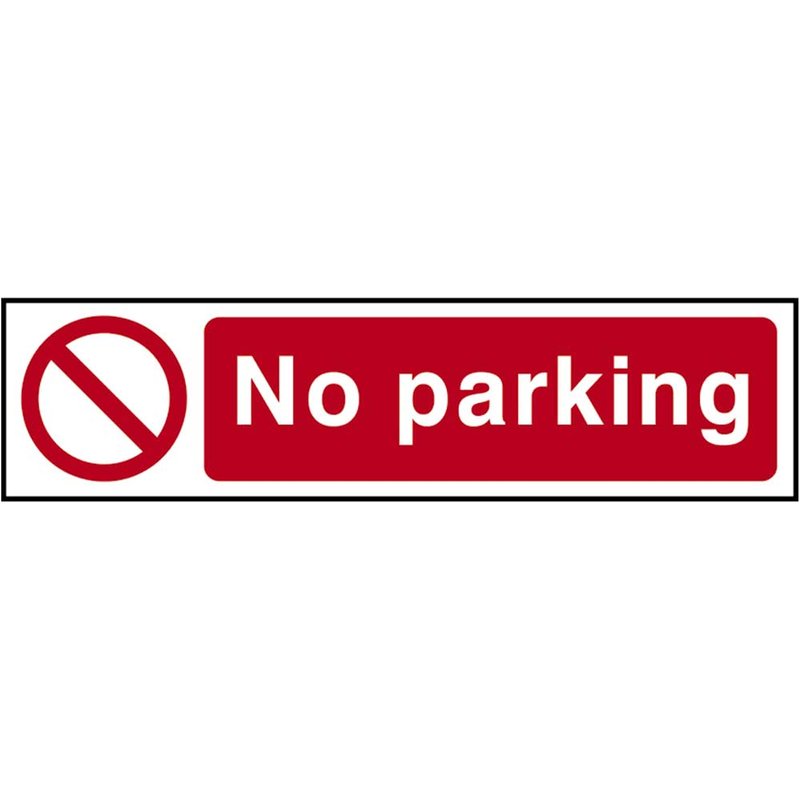 Scan No Parking - PVC Sign 200 x 50mm 5056