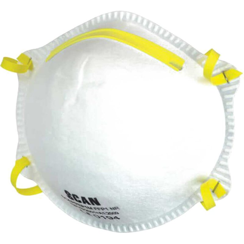 Scan Moulded Disposable Mask FFP2 Protection (Pack 3) DTC3M-3