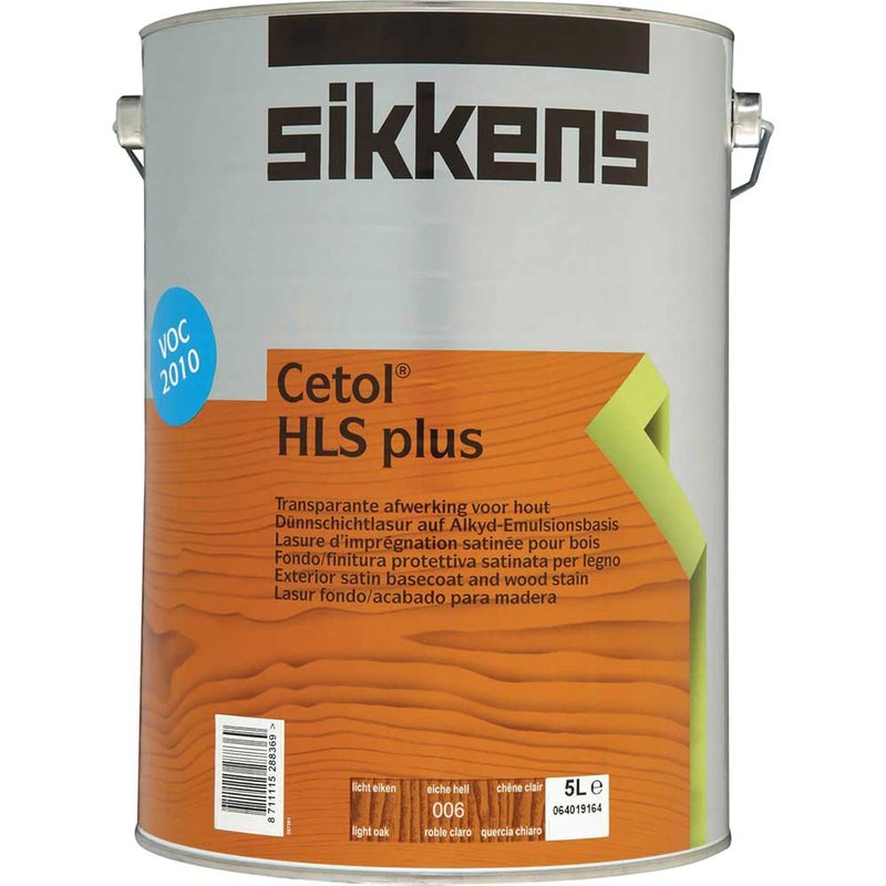 Sikkens Cetol HLS Plus Translucent Woodstain Light Oak 5 litre 5085899