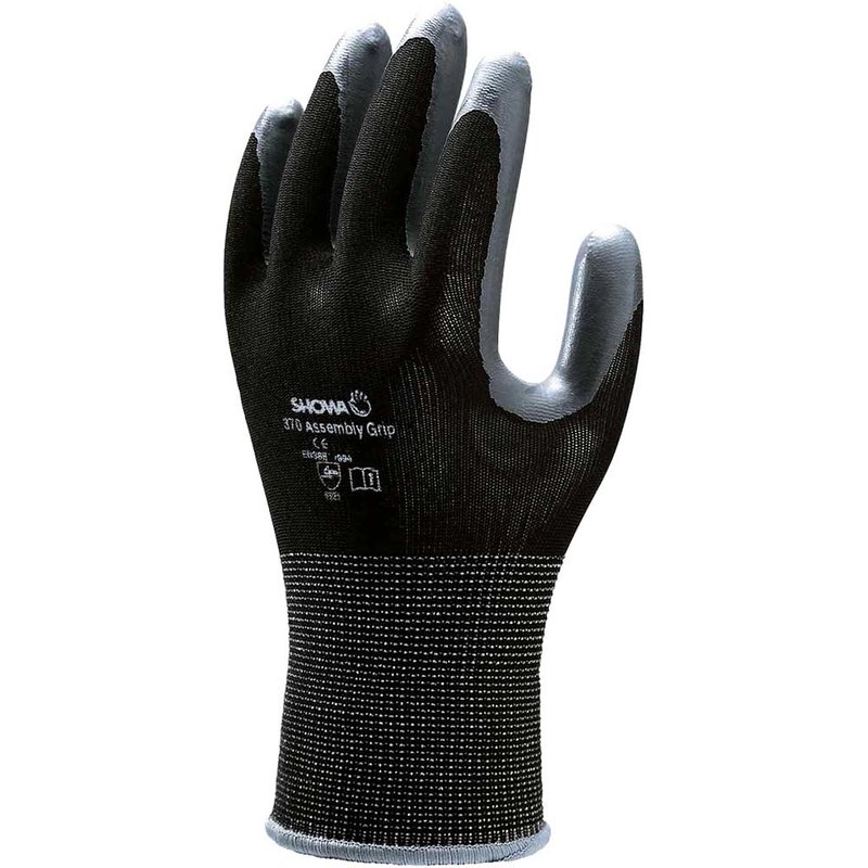 Kew Gardens Multi Purpose Nitrile Coated Gardening Gloves Black M