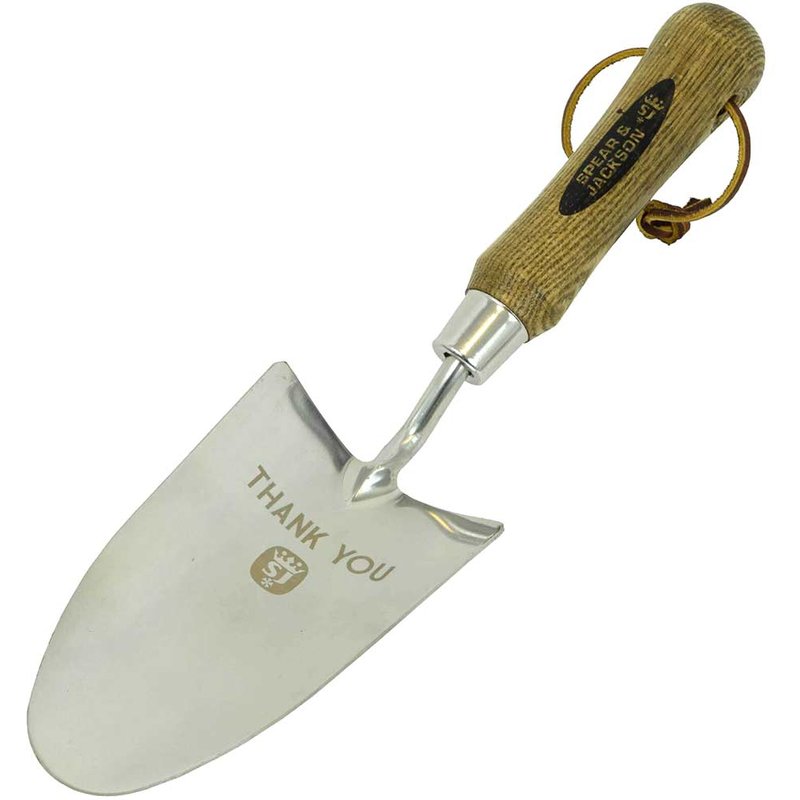 Spear and Jackson Occasions Thank You Etched Garden Trowel