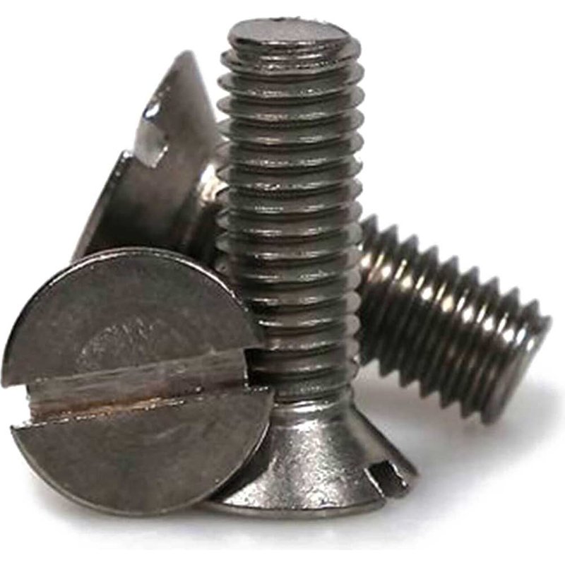 Sirius Countersunk Machine Screw Slotted A2 304 Stainless Steel M8 30mm Pack of 1