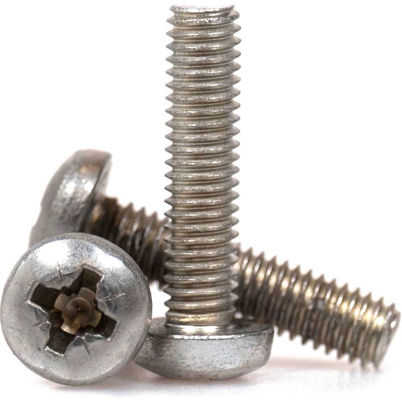 Sirius Pan Head Machine Screw Pozi BZP M4 10mm Pack of 1