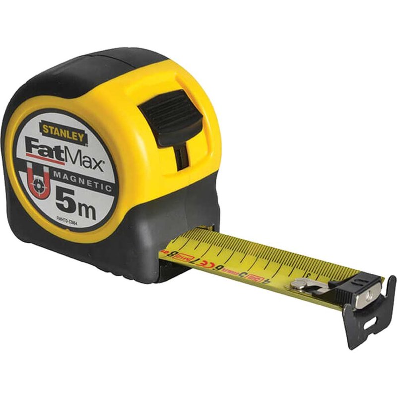 Stanley Fatmax Stanley FMHT0-33864 FatMax Metric Magnetic Tape Measure with Blade Armor 5m FMHT0-33864