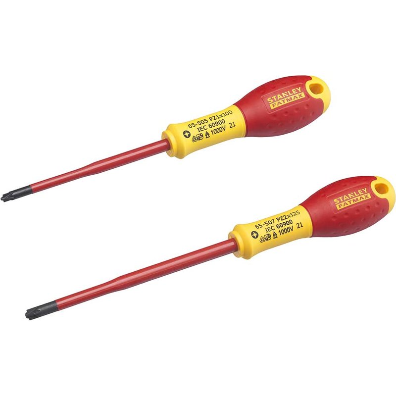 STANLEY® Hand Tools FatMax® VDE Insulated Borneo PZ Scewdriver Set, 2 Piece FMHT0-62649