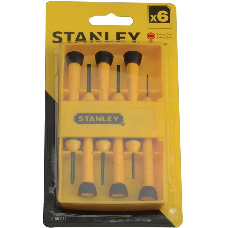 Stanley 0-66-052 Precision Instrument Screwdriver Set (6 Piece) 0-66-052