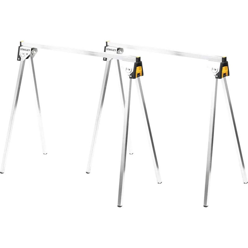 Stanley STST81337-1 Folding Metal Sawhorse 450kg (Twin Pack) STST81337-1