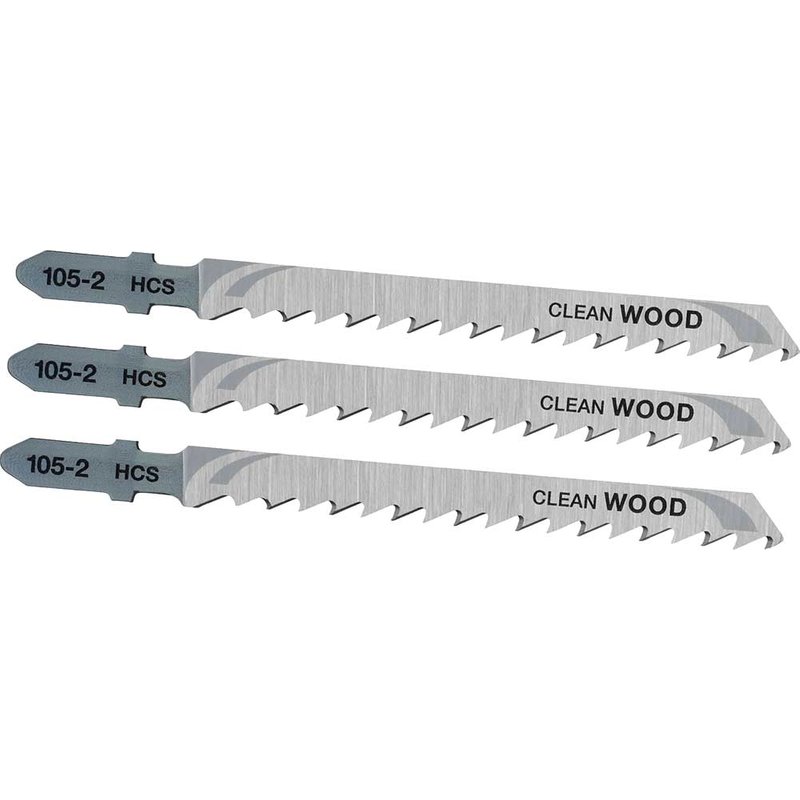 Stanley Clean Cutting T Shank Jigsaw Blade for Wood Pack of 3