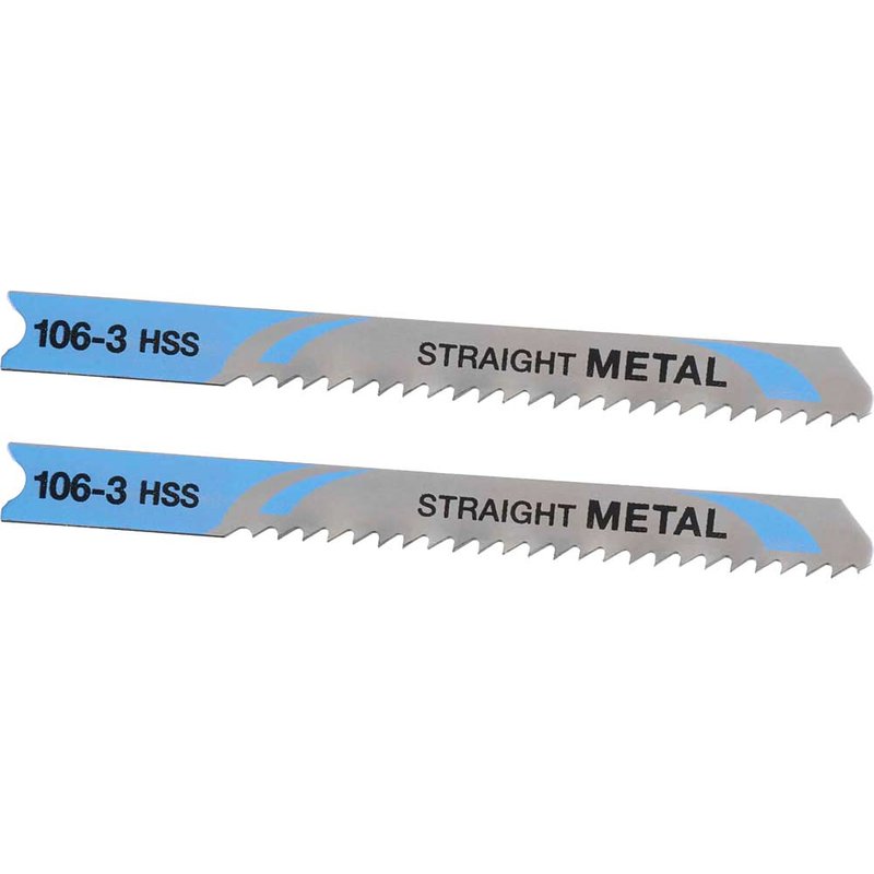 Stanley Straight Cutting U Shank HSS Jigsaw Blades for Metal Pack of 2