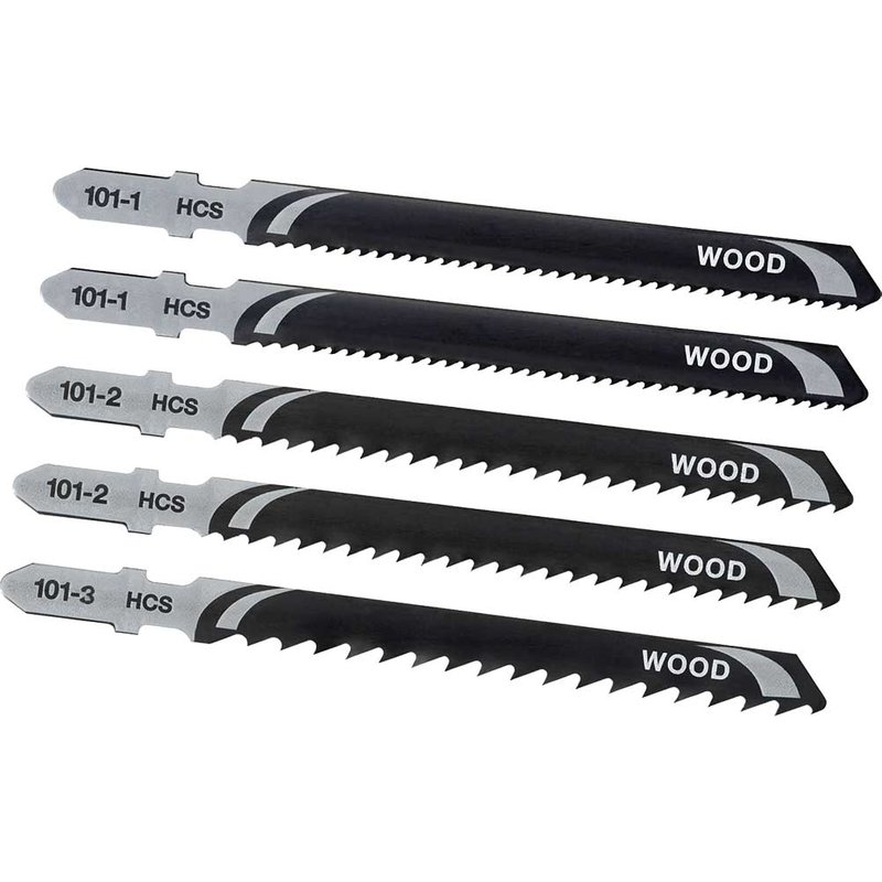 Stanley 5 Piece T Shank Jigsaw Blade Set for Wood