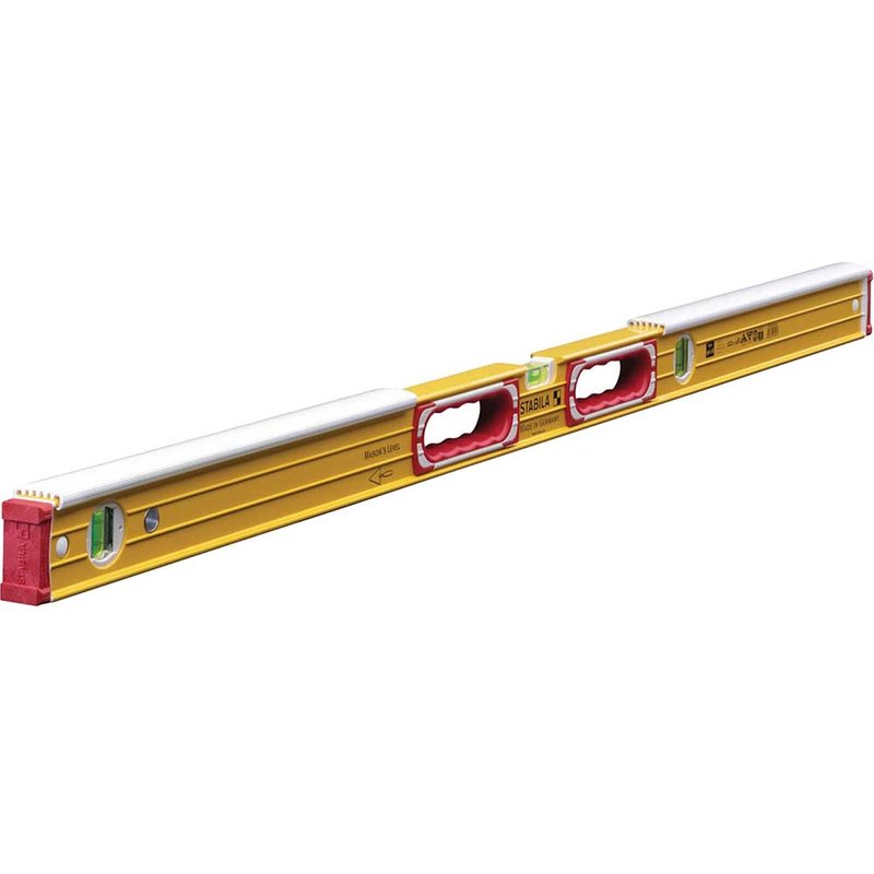 Stabila 196-2-K Masons Spirit Level 3 Vial 16406 122cm 16406
