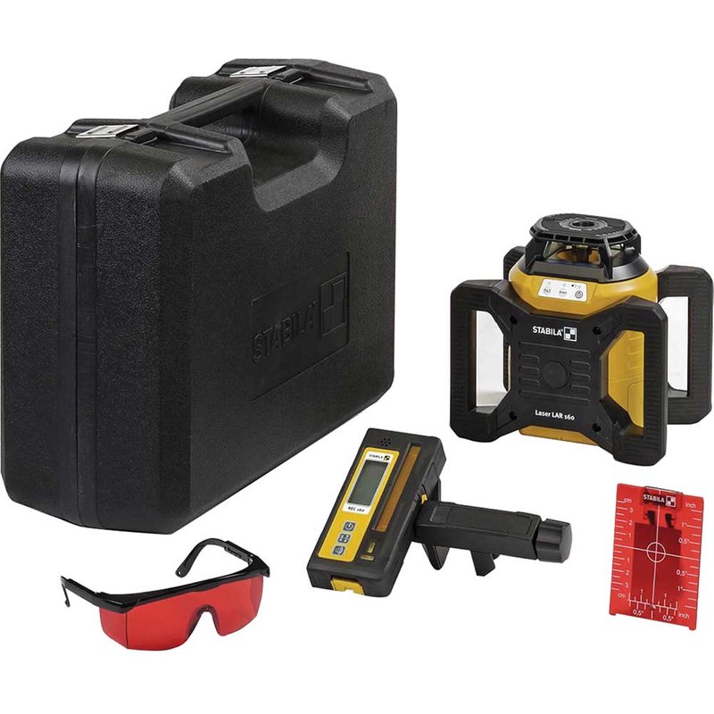 Stabila LAR 160 Rotation Laser Set, 5 Piece 19157