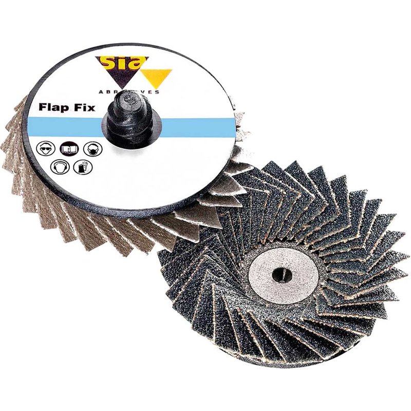 Sia 2824 Siamet Flapfix Quick Change Abrasives Discs 50mm 80g Pack of 1