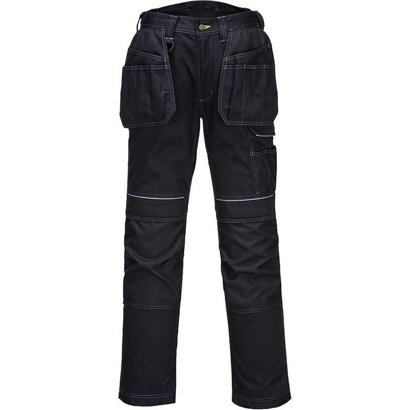 Portwest PW3 Mens Holster Work Trousers Black 32" 31"