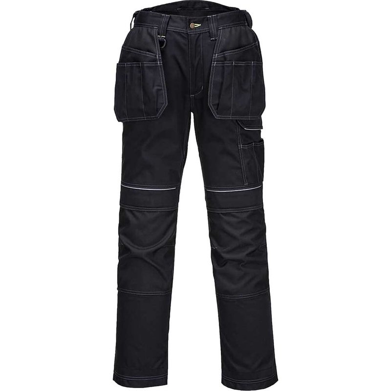 Portwest PW3 Mens Holster Work Trousers Black 40" 29"
