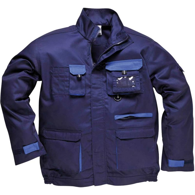 Portwest Mens Texo Contrast Work Jacket Navy 4XL
