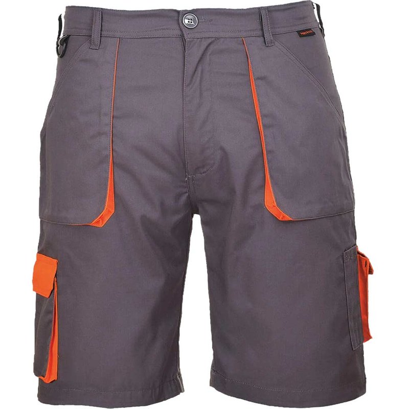 Portwest Mens Texo Contrast Work Shorts Grey S
