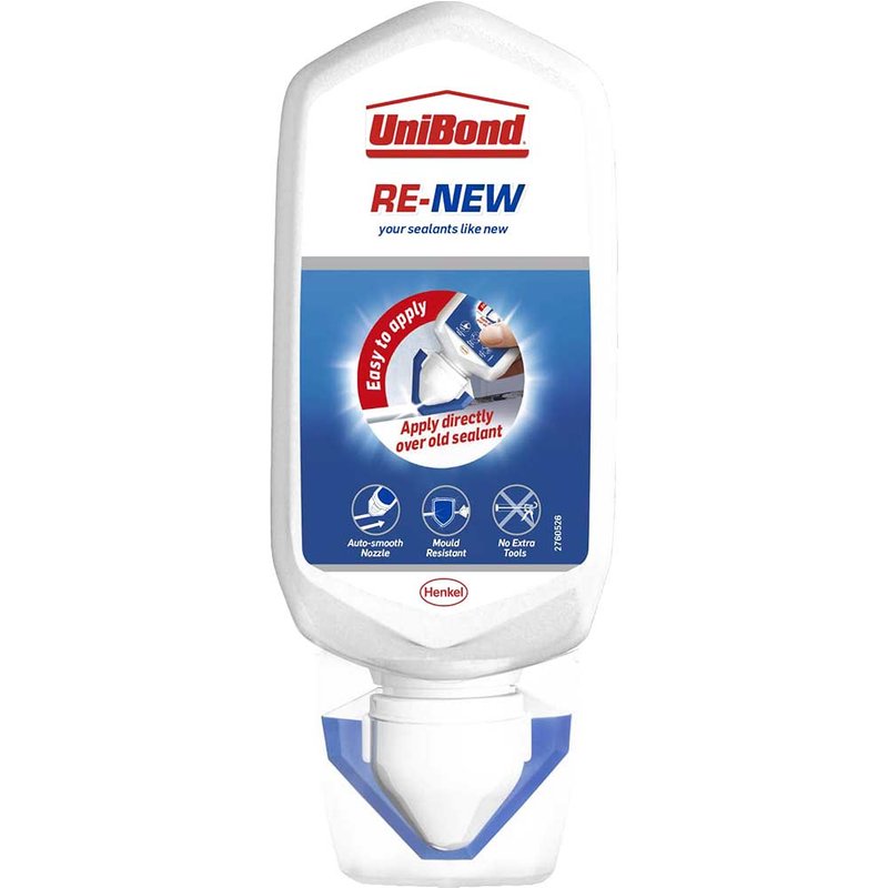 UniBond ReNew Bathroom/Kitchen Silicone Sealant White 80ml - 2760633