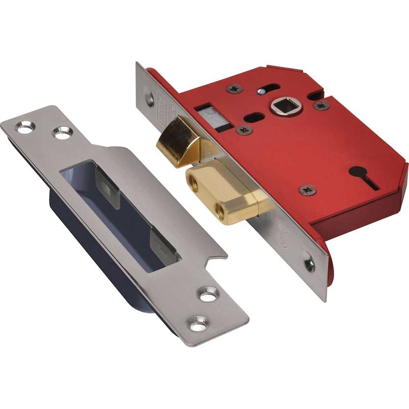 UNION StrongBOLT 2203S 3 Lever Mortice Sashlock Stainless Steel 68mm 2.5in Visi Y2203S-SS-2.5