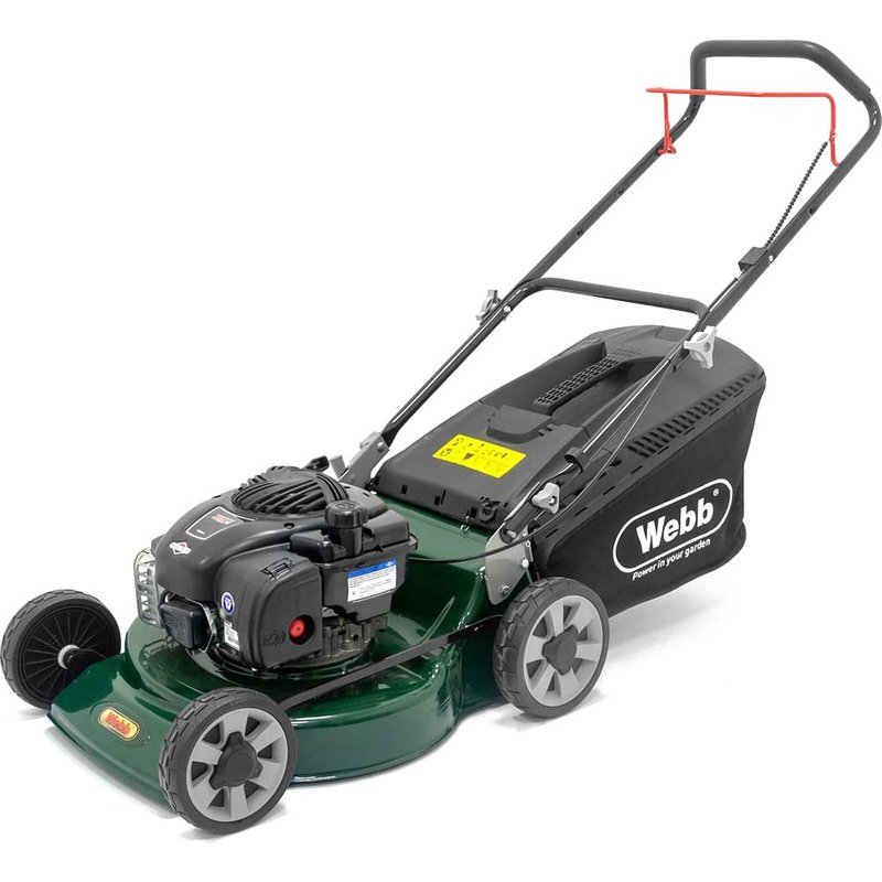 Webb Supreme WER18HP4 Petrol Rotary Lawnmower 460mm FREE Glasses, Gloves, Oil & Sharpener Worth £26