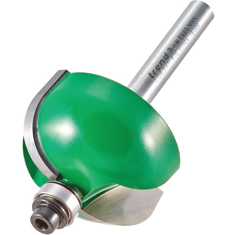 Trend CRAFTPRO Radius Bearing Guided Router Cutter 34.9mm 19.1mm 1/4"