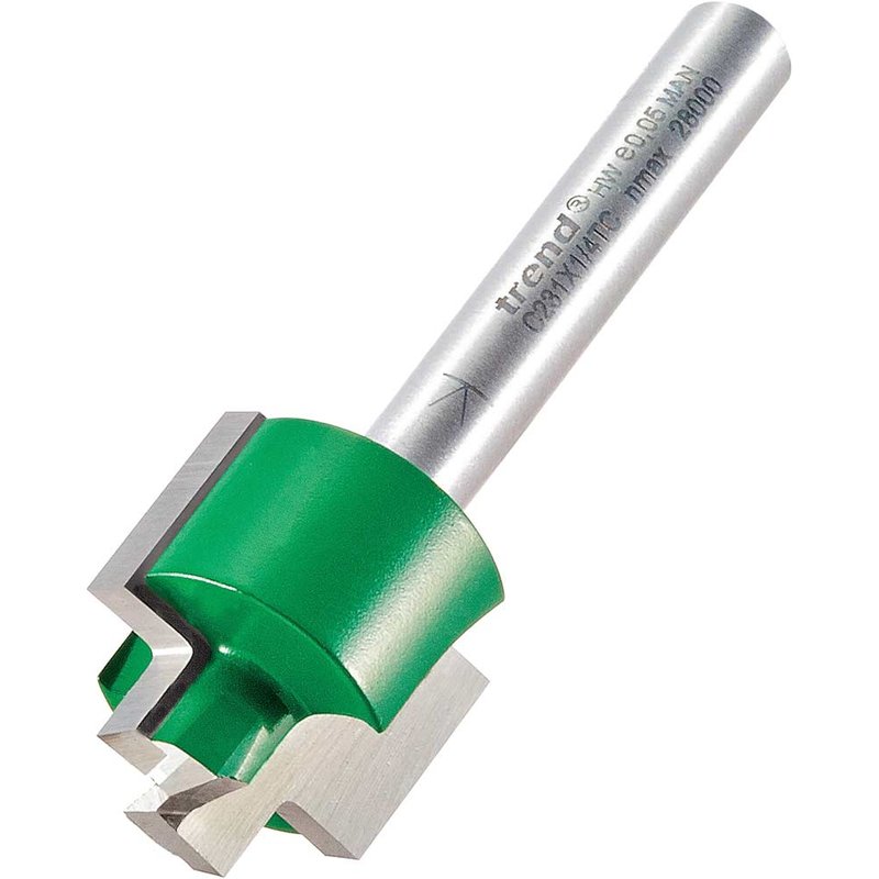 Trend CRAFTPRO Stepped Rebate Router Cutter 9.5mm 13mm 1/4"