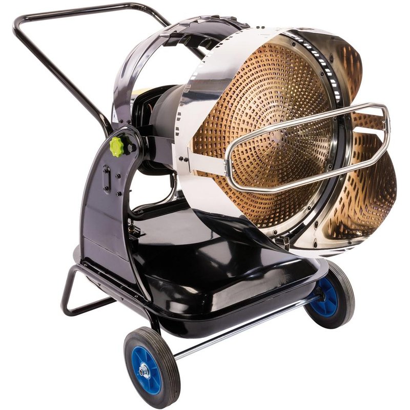Draper 34kW Jet Force Infrared Diesel Space Heater - Black, Black