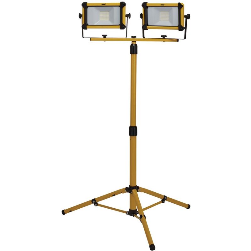 Draper 230V 20W 4400Lm SMD LED Tripod Double Site Lights - Yellow, Yellow