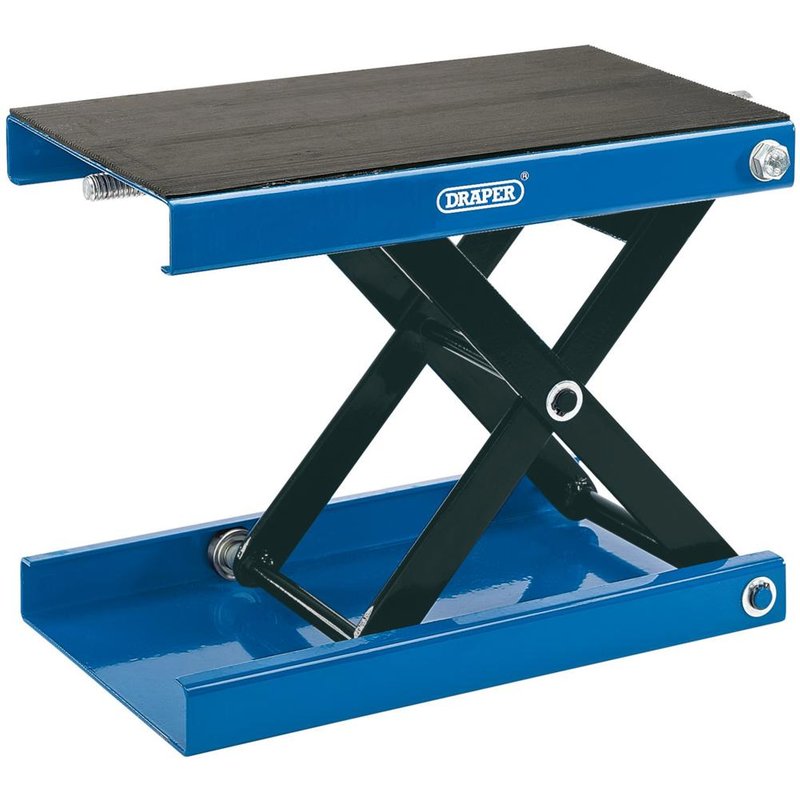 Draper 450kg Motorcycle Scissor Stand with Pad, none
