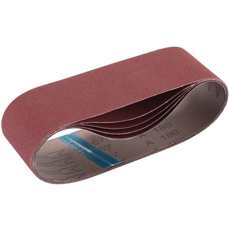 Draper Cloth Sanding Belts 75 x 533mm 75mm x 533mm 180g Pack of 5