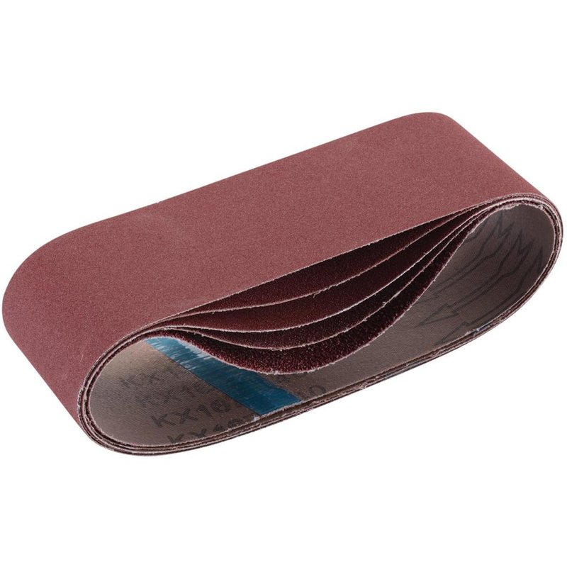 Draper Cloth Sanding Belts 75 x 533mm 75mm x 533mm Assorted Pack of 5