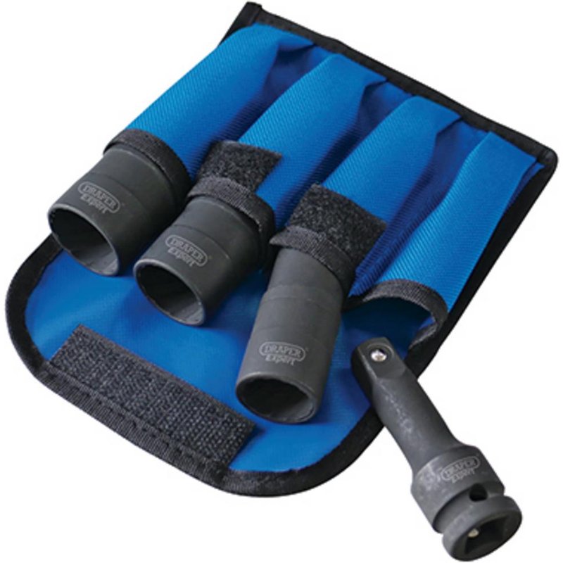 Draper Expert 4 Piece 1/2" Drive Double Ended Wheel Nut Socket Set 1/2"