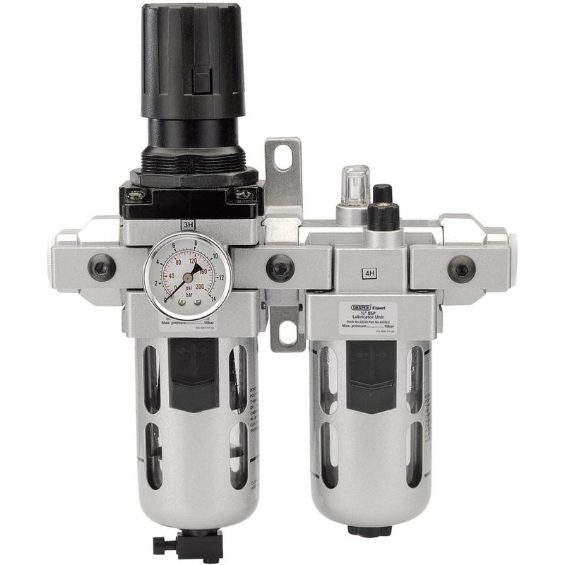 Draper ALFRL2 1/2" BSP Air Line Filter, Regulator and Lubricator