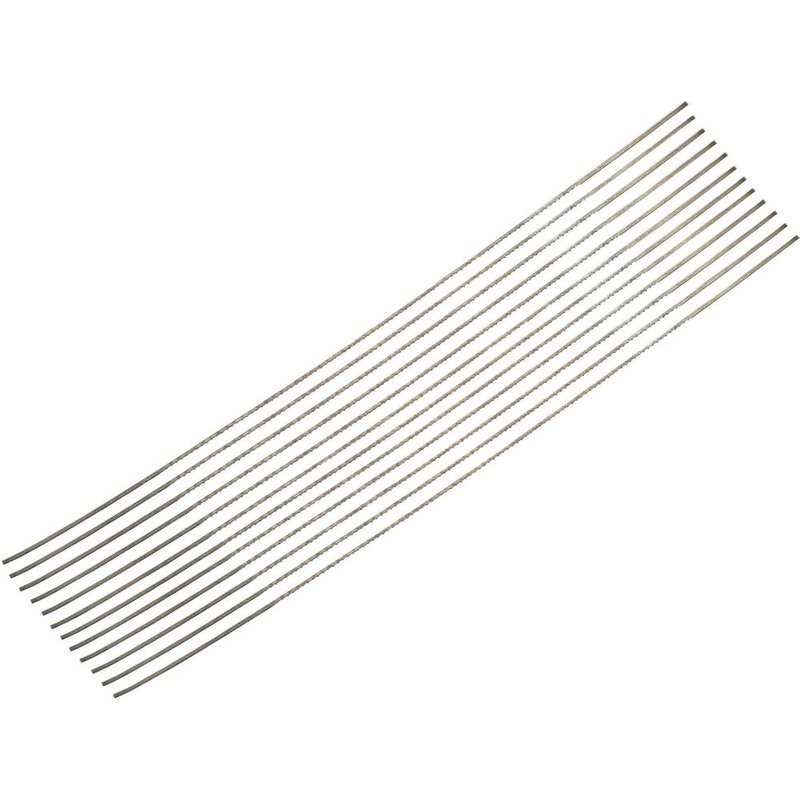 Draper Plain End Fretsaw Blades 5" / 125mm 23tpi Pack of 12