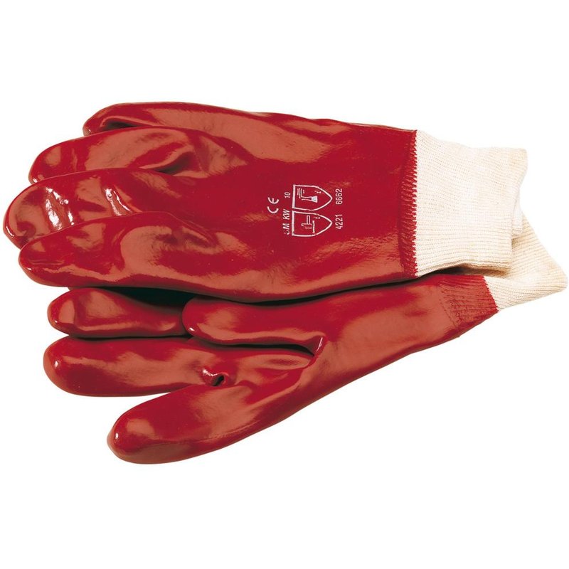Draper Expert Wet Work Gloves Red One Size