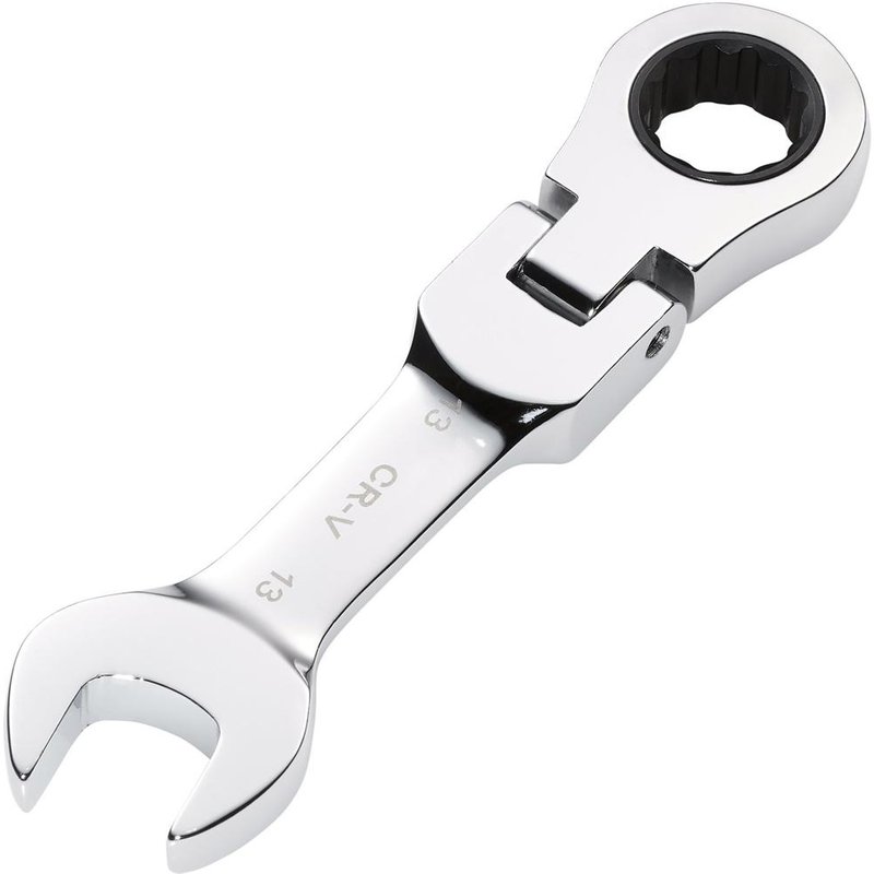 Draper Hi-Torq Stubby Flexible Head Ratchet Combination Spanner 13mm