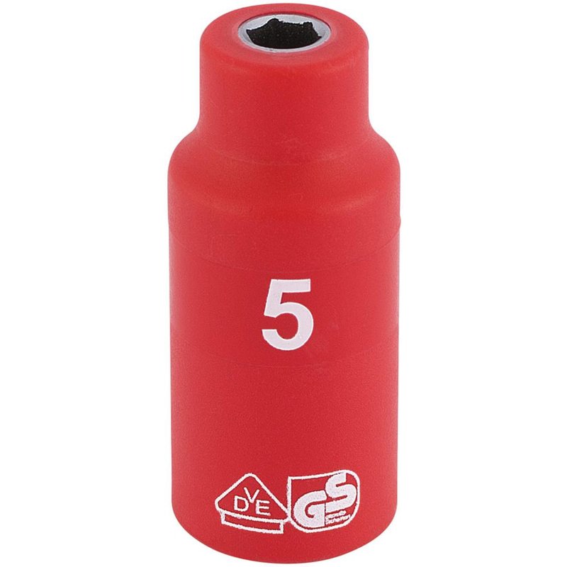 Draper 1/4" Drive VDE Fully Insulated Hexagon Socket Metric 1/4" 4.5mm