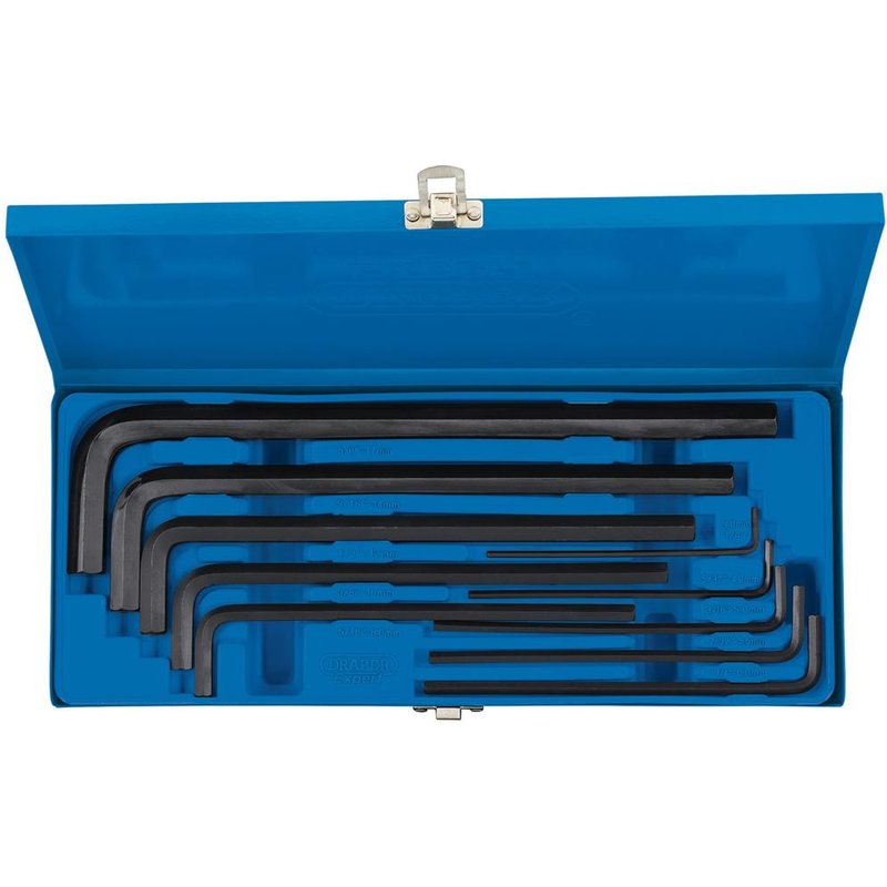 Draper Expert 10 Piece Long Hexagon Allen Key Set Metric