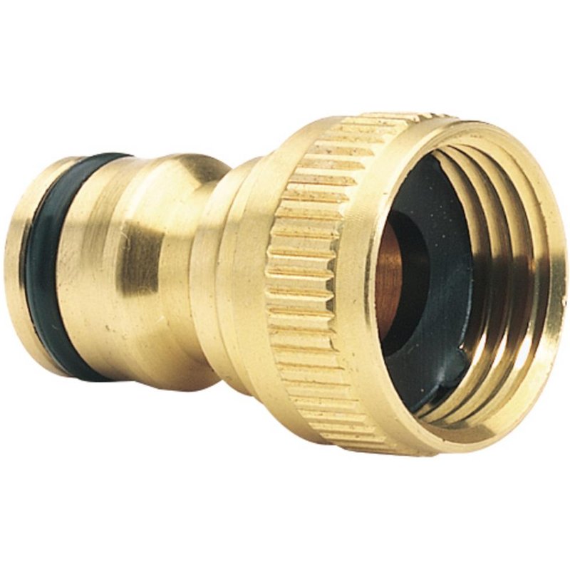 Draper Expert Brass Hose Pipe Tap Connector 1/2" / 12.5mm Pack of 1