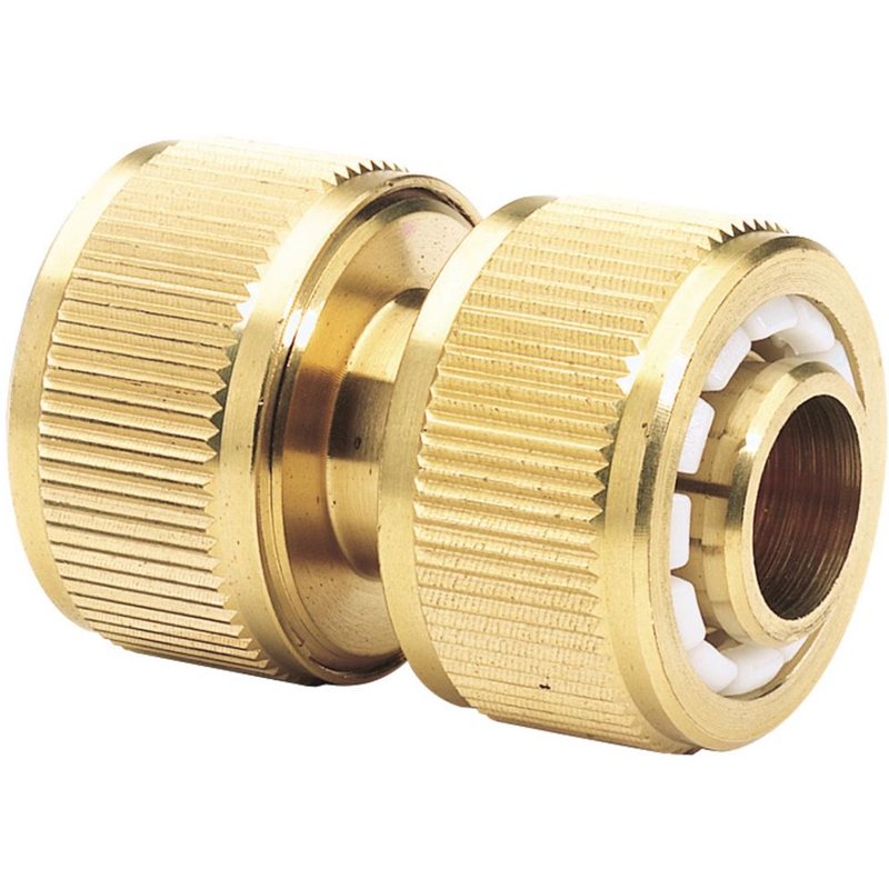 Draper Expert Brass Hose Pipe Repair Connector 3/4" / 19mm Pack of 1