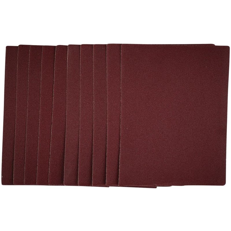 Draper 1/4 Unpunched Clip On Sanding Sheets 115mm x 150mm 120g Pack of 10