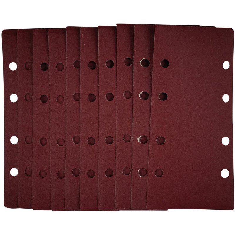 Draper Hook and Loop 1/3 Sanding Sheets 93mm x 190mm 240g Pack of 10