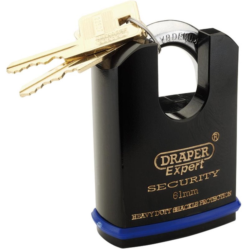Draper Expert Heavy Duty Padlock Closed Shackle 61mm Standard