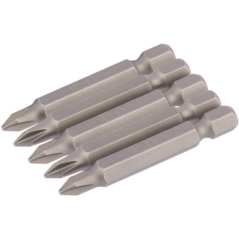 Draper Phillips Screwdriver Bit PH1 50mm Pack of 5