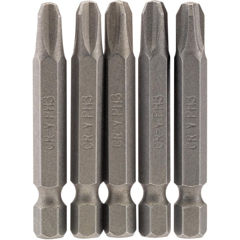 Draper Phillips Screwdriver Bit PH3 50mm Pack of 5