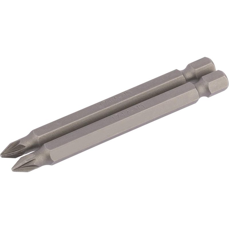 Draper Pozi Screwdriver Bit PZ1 75mm Pack of 2