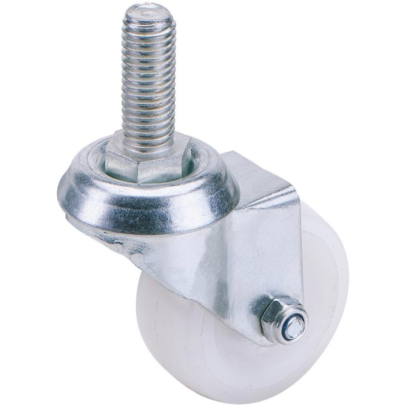 Draper Swivel Bolt Fixing Nylon Wheeled Castor 50mm